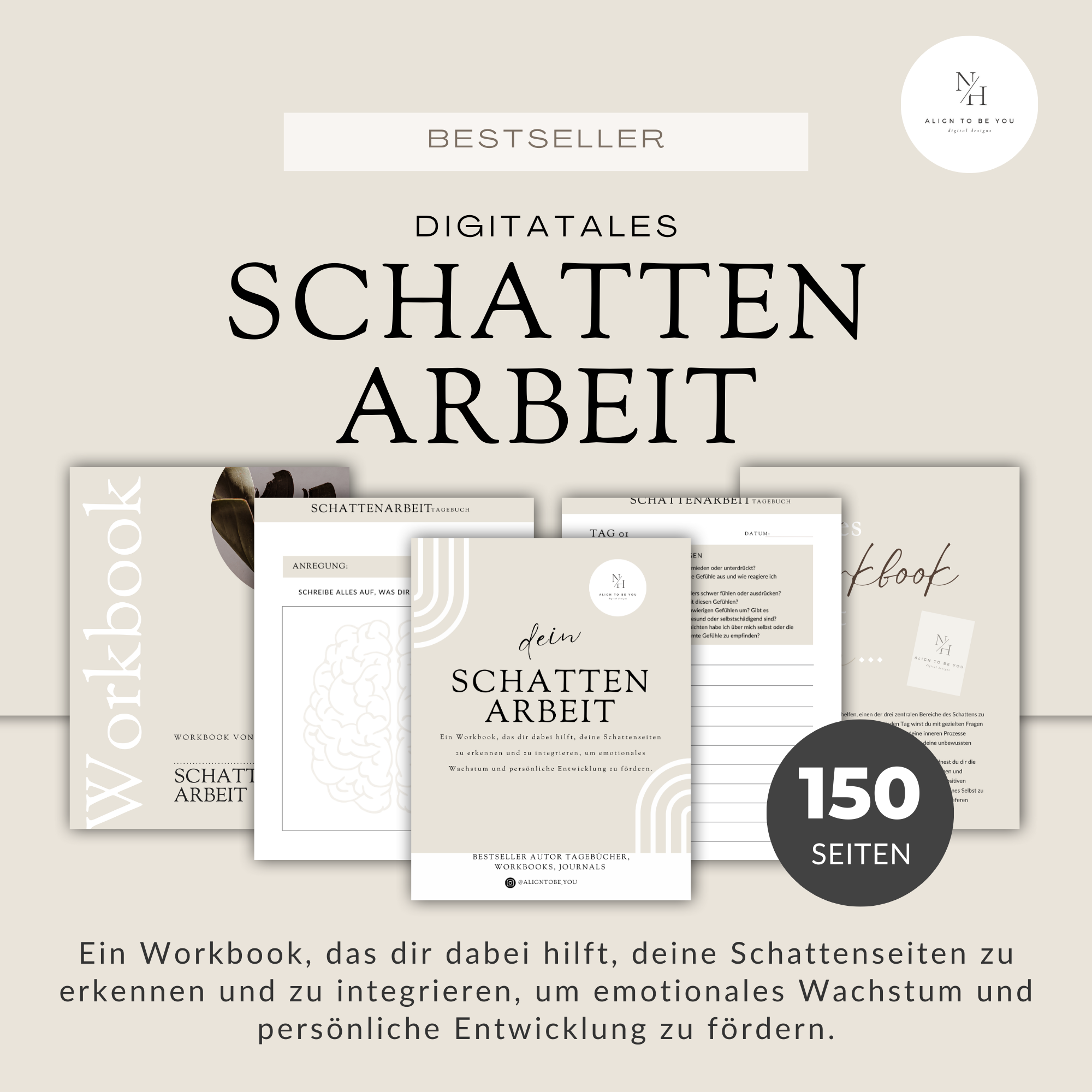 Schattenarbeit: Ein Workbook, das dir dabei hilft, deine Schattenseiten zu erkennen und zu integrieren, um emotionales Wachstum und persönliche Entwicklung zu fördern