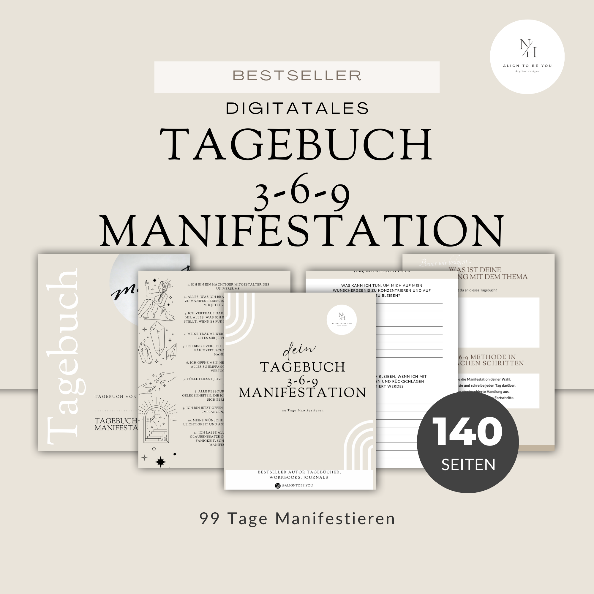 Tagebuch 3-6-9 Manifestation: 99 Tage Manifestieren