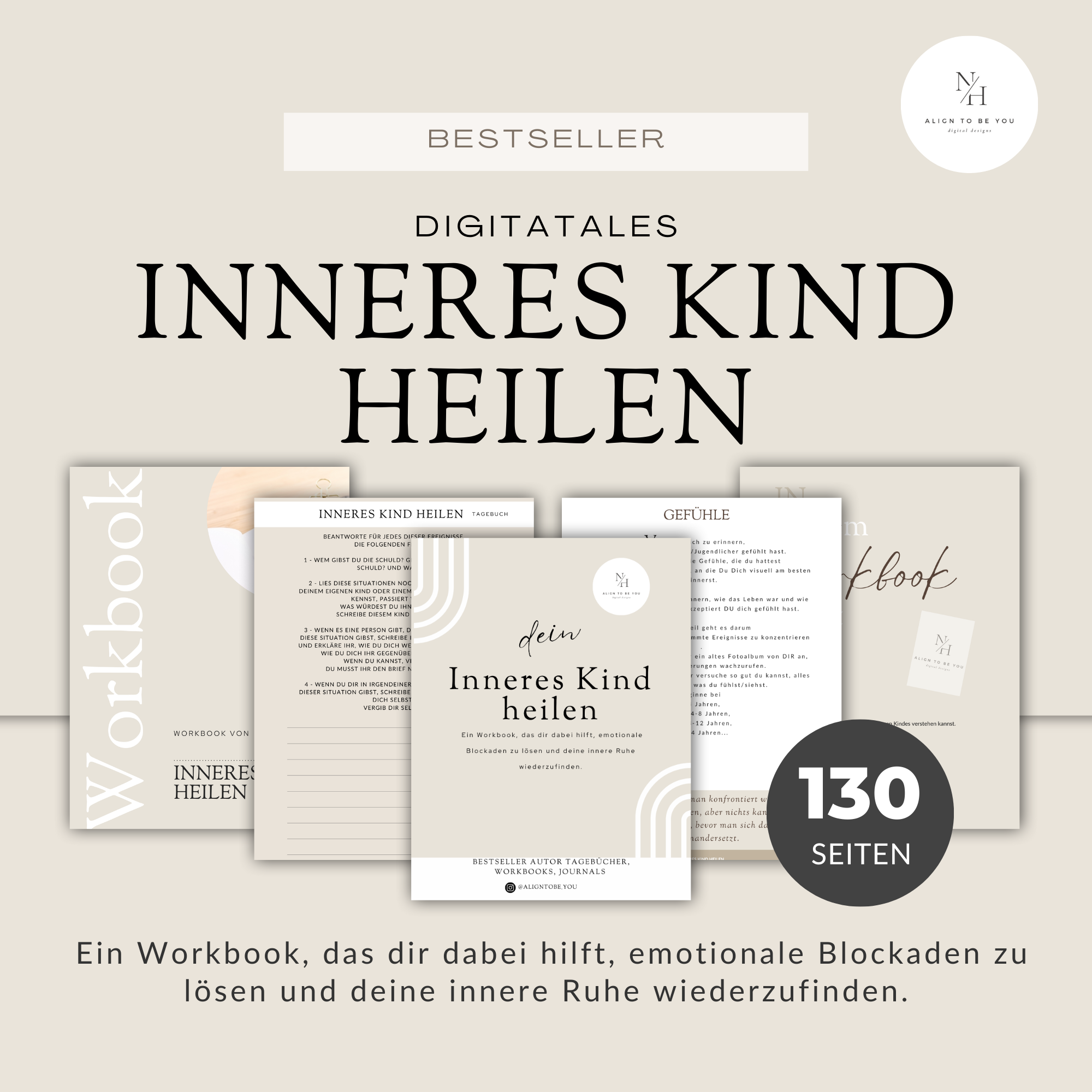 Inneres Kind heilen:  Ein Workbook, das dir dabei hilft, emotionale Blockaden zu lösen und deine innere Ruhe wiederzufinden.