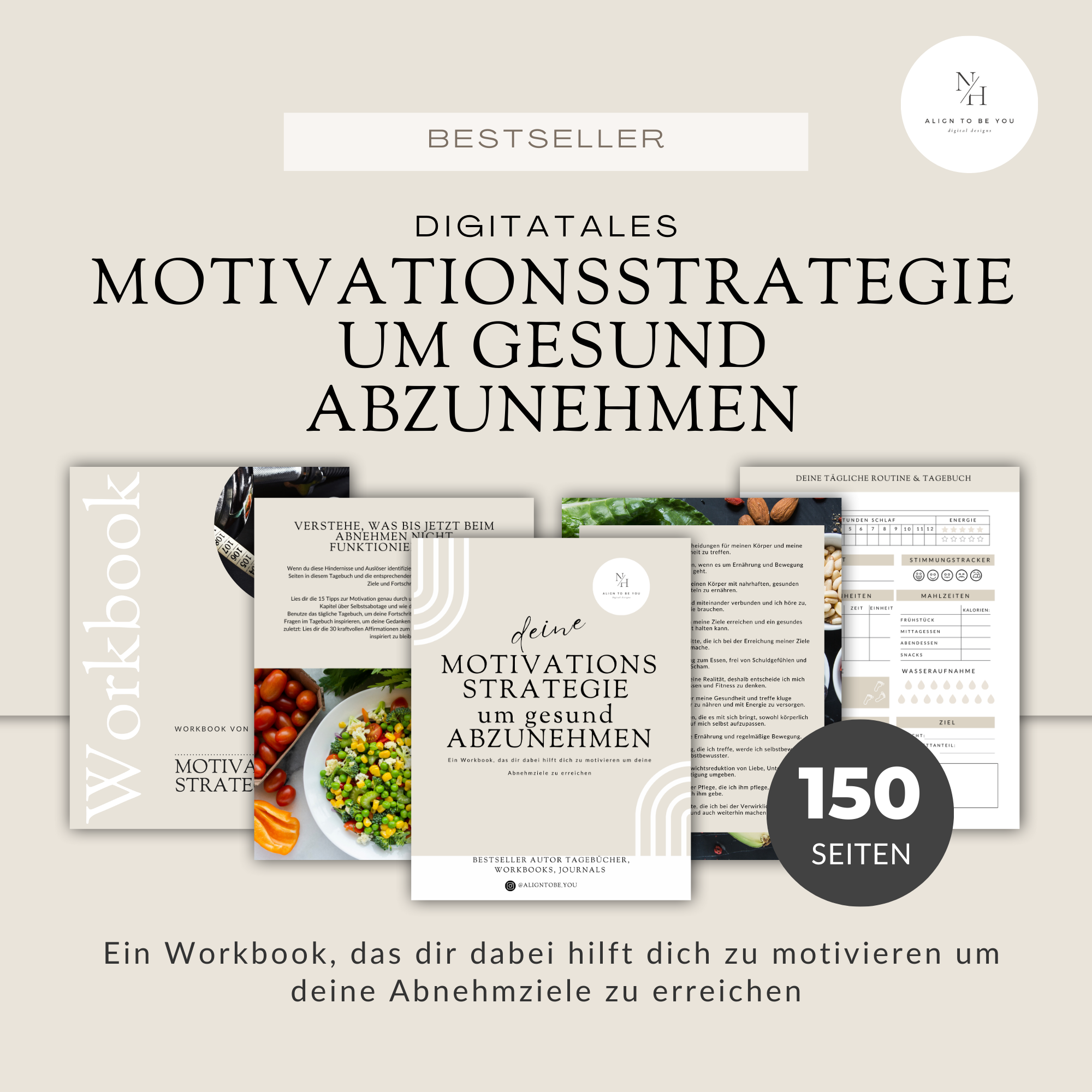 Motivationsstratregie um gesund Abzunehmen:  Ein Workbook, das dir dabei hilft dich zu motivieren um deine  Abnehmziele gesund zu erreichen