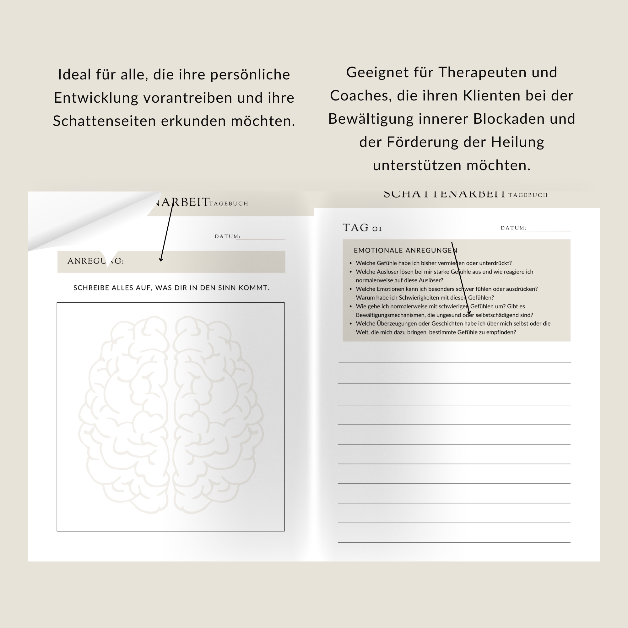 Schattenarbeit: Ein Workbook, das dir dabei hilft, deine Schattenseiten zu erkennen und zu integrieren, um emotionales Wachstum und persönliche Entwicklung zu fördern